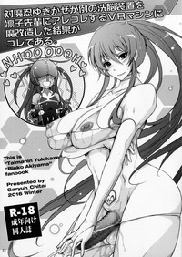 Taimanin Yukikaze ga Rei no Sennou Souchi o Rinko Senpai ni Arekore Suru VR Machine ni Makaizou Shita Kekka ga Kore de Aru. hentai