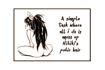 Hibiki no Inmou | Hibiki's Pubic Hair hentai