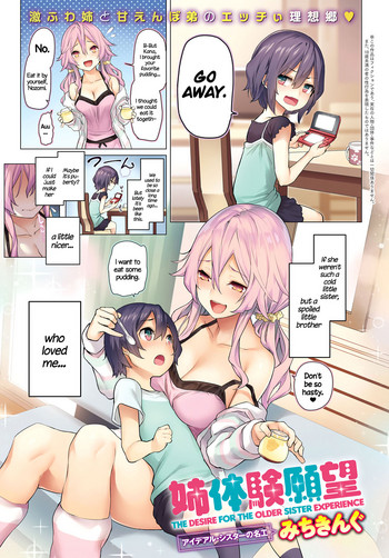 Ane Taiken Ganbou | The Desire For The Older Sister Experience hentai