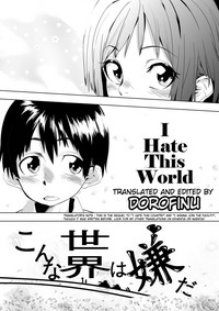 Konna Sekai wa Iyada | I Hate this World hentai