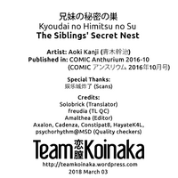 Kyoudai no Himitsu no Su | The Siblings' Secret Nest hentai