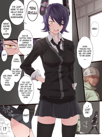 Teitoku ga Shiranai Tokoro de Yarichin Seibishi to no Uwaki Sex ni Dohamari Shita KanColle no Tenryuu | While admiral doesn't know it, Tenryuu is having NTR sex with an engineer. hentai