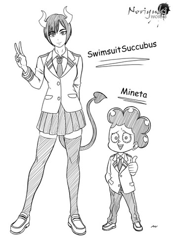 SwimsuitSuccubus x Mineta hentai