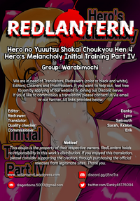 Hero no Yuuutsu Shokai Choukyou Hen 4 | Hero's Melancholy Initial Training Part IV hentai