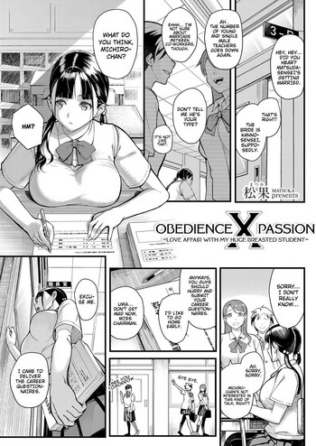 Juujun x Yokujou 〜furinaite wa jibun no kyonyuu seito〜 | Obedience x Passion hentai