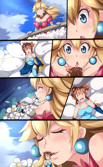 Peach eats Jessica hentai