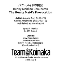 Bunny Maid no Chouhatsu | The Bunny Maid's Provocation hentai