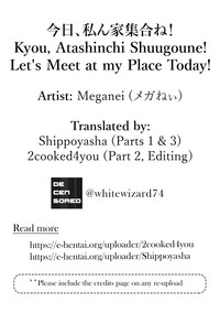 Kyou, Atashinchi Shuugoune! | Let's Meet at my Place Today! hentai