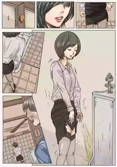 Trap teacher in toilet, extend hentai