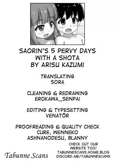 Saorin to Shota no H na Itsukakan | Saorin’s 5 pervy days with a shota hentai