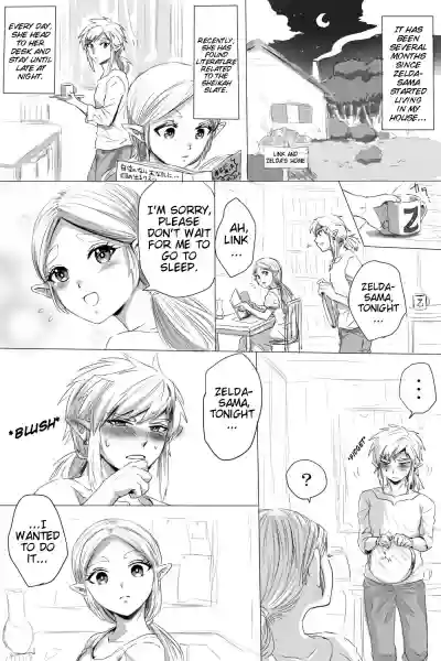 BreaWi no LinZel ga Hitasura Ichaicha Shite Sukebe na Koto Suru Manga | A BoTW manga where Link and Zelda earnestly flirt and do lewd things hentai