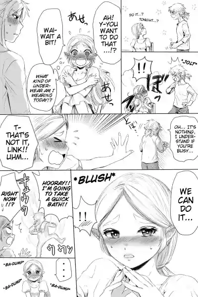 BreaWi no LinZel ga Hitasura Ichaicha Shite Sukebe na Koto Suru Manga | A BoTW manga where Link and Zelda earnestly flirt and do lewd things hentai