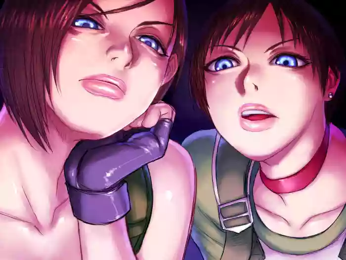 Jill Valentine & Rebecca Chambers - chatroulette hentai