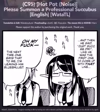 Sennin no Succubus o Oyobi Kudasai | Please Summon a Professional Succubus hentai