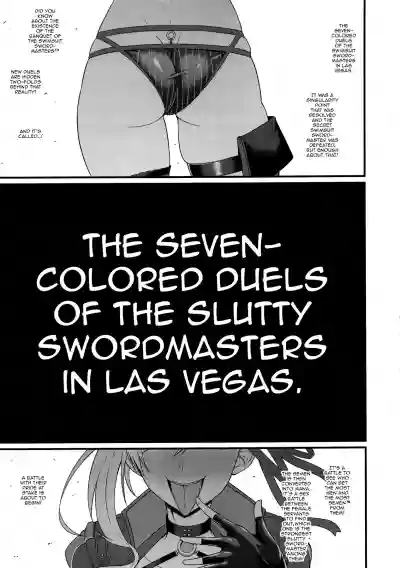 Las Vegas Bitch Kengou Sex Nanairo Shoubu | The Seven Colored Duels of the Slutty Swordmasters in Las Vegas hentai