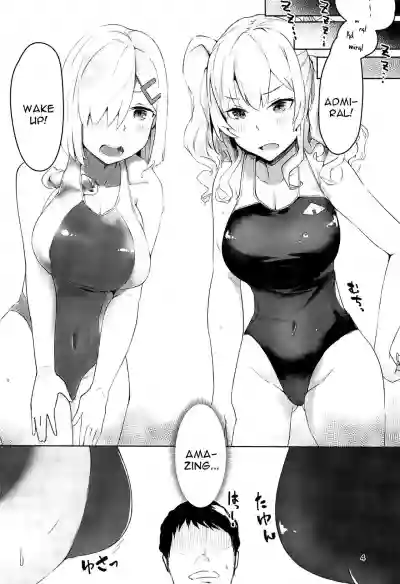 Hamakaze to Kashima to Kyouei Mizugi na Hon. hentai