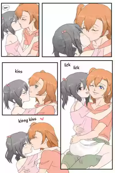 ほのにこがちゅっちゅﾁｭﾝﾁｭﾝしてるだけ | A Manga where Honoka and Nico-chan only do kissy kissy lovey dovey stuff! hentai