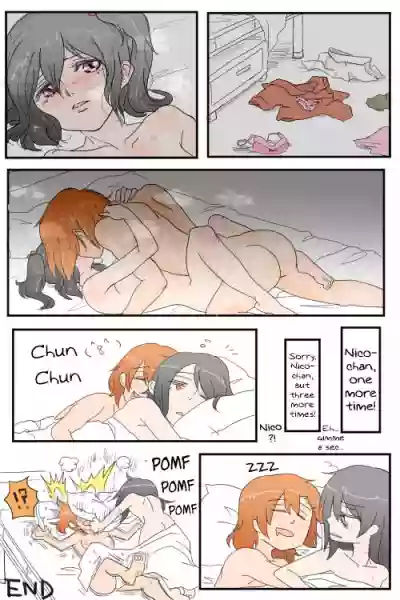 ほのにこがちゅっちゅﾁｭﾝﾁｭﾝしてるだけ | A Manga where Honoka and Nico-chan only do kissy kissy lovey dovey stuff! hentai