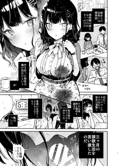 Seiyoku Tsuyome na Kanojo to Kinyoku Kaikin Renzoku Shasei Ecchi hentai