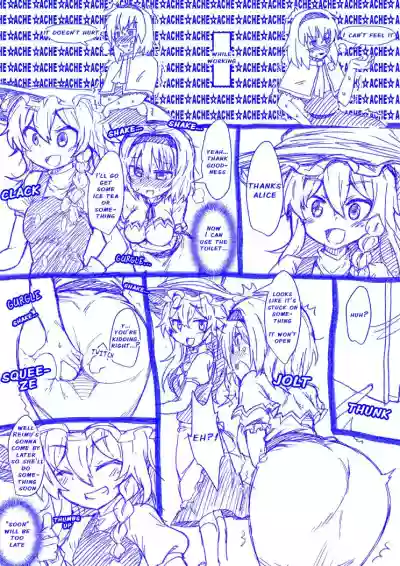 Alice to Marisa no Kuso Kiss | Alice and Marisa's Smelly Kiss hentai