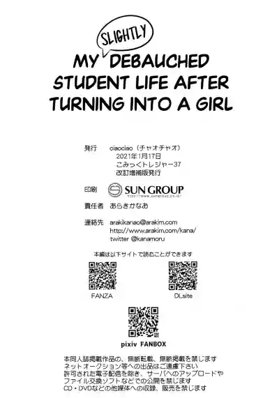 Nyotaika Shita Ore no Chotto Tadareta Gakusei Seikatsu | MyDebauched Student Life After Turning into a Girl hentai