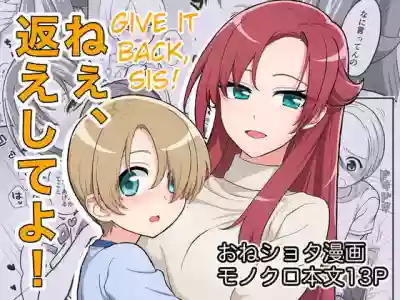 Nee, Kaeshite yo! | Give it back, sis! hentai