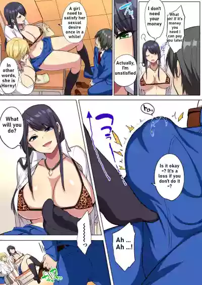 Ore no Dekachin ga Bakunyuu Bitch Gal-tachi ni Sakusei Saremakuru!! | My big ● is squeezed by huge breast bitch gals!! hentai