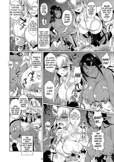 High Elf x High School Shiro x Kuro hentai