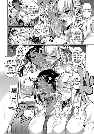 High Elf x High School Shiro x Kuro hentai