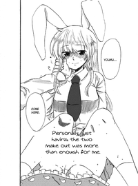 What the hell are you drawing!! Youmu x Reisen hentai