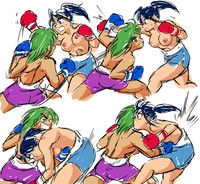 Girl vs Girl Boxing Match 4 by Taiji hentai