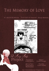Ai no Memory | The Memory of Love hentai