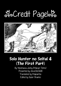 Solo Hunter no Seitai 4: The First Part hentai