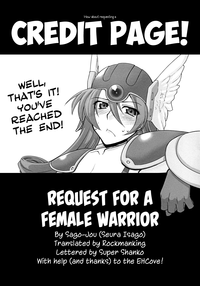 Onnasenshi-san ni Onegai | Request for a female Warrior hentai