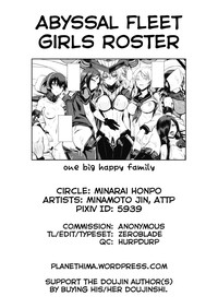 Shinkai Seikan Meibo | Abyssal Fleet Girl Roster hentai